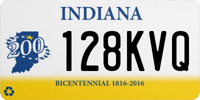 IN license plate 128KVQ