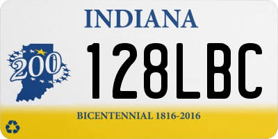 IN license plate 128LBC