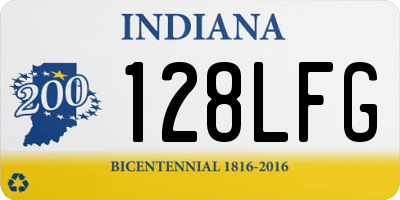 IN license plate 128LFG