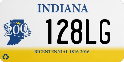 IN license plate 128LG