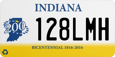 IN license plate 128LMH
