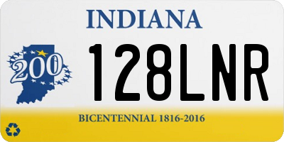IN license plate 128LNR