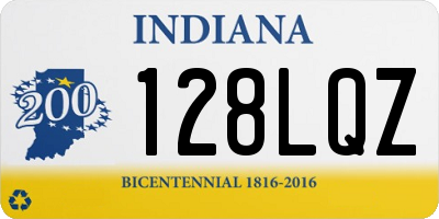 IN license plate 128LQZ