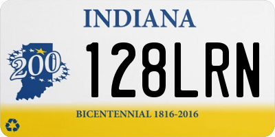 IN license plate 128LRN