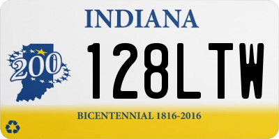 IN license plate 128LTW