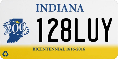 IN license plate 128LUY