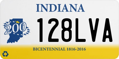 IN license plate 128LVA