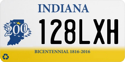 IN license plate 128LXH