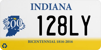 IN license plate 128LY