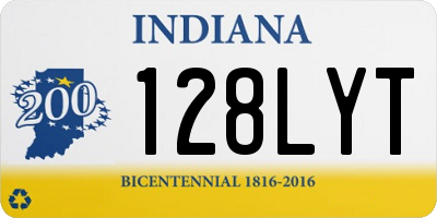 IN license plate 128LYT