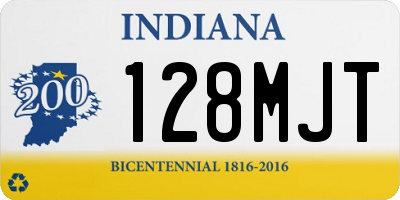 IN license plate 128MJT
