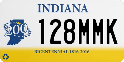 IN license plate 128MMK
