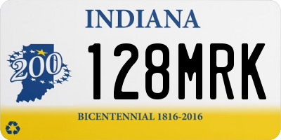 IN license plate 128MRK