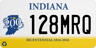 IN license plate 128MRQ