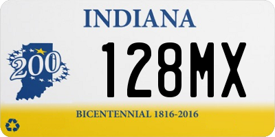 IN license plate 128MX