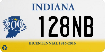 IN license plate 128NB