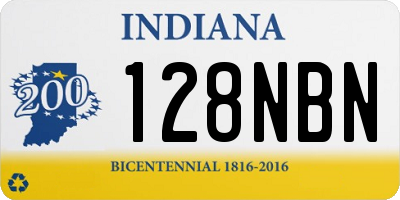 IN license plate 128NBN