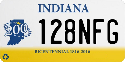 IN license plate 128NFG