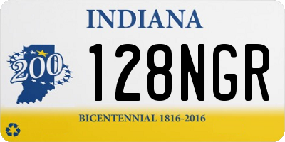 IN license plate 128NGR