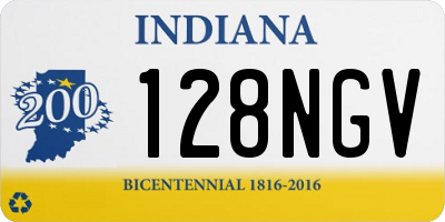 IN license plate 128NGV