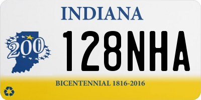 IN license plate 128NHA
