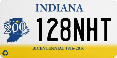 IN license plate 128NHT
