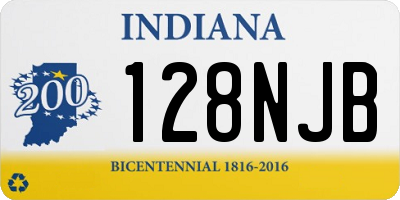 IN license plate 128NJB