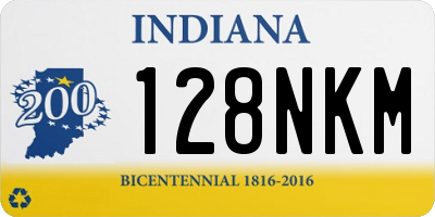 IN license plate 128NKM