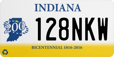 IN license plate 128NKW
