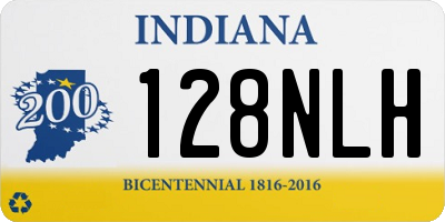IN license plate 128NLH