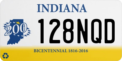 IN license plate 128NQD