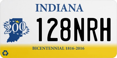 IN license plate 128NRH
