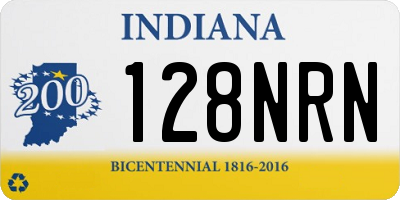IN license plate 128NRN