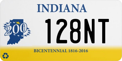 IN license plate 128NT