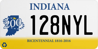 IN license plate 128NYL