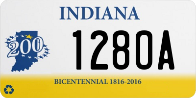 IN license plate 128OA