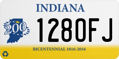 IN license plate 128OFJ