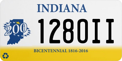 IN license plate 128OII