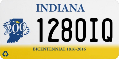 IN license plate 128OIQ