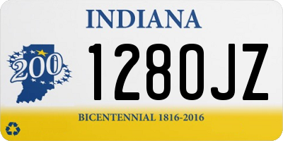 IN license plate 128OJZ