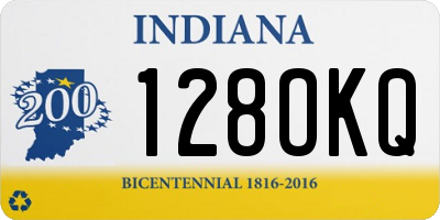 IN license plate 128OKQ