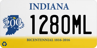 IN license plate 128OML