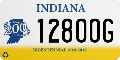 IN license plate 128OOG