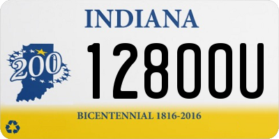 IN license plate 128OOU