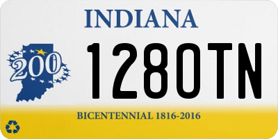 IN license plate 128OTN