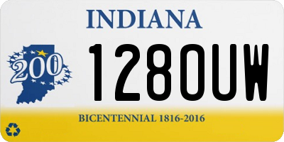 IN license plate 128OUW