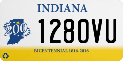 IN license plate 128OVU
