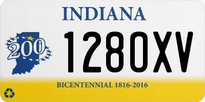 IN license plate 128OXV