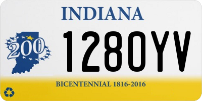 IN license plate 128OYV
