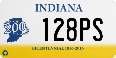 IN license plate 128PS